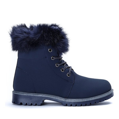 Ocieplane trapery w kolorze granatowym Ellah - Obuwie