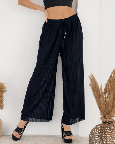 Royalfashion Pantaloni largi plisați de damă