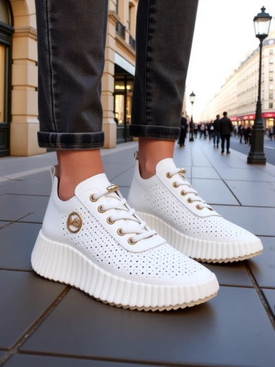 Royalfashion Adidași sport perforați pentru femei Jovenes