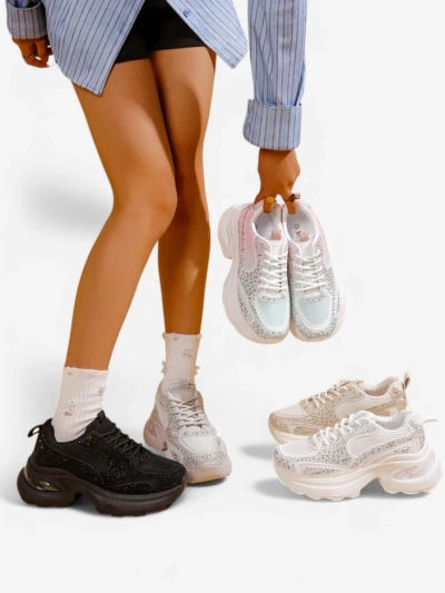 Adidași sport pentru femei Royalfashion cu cristale Bloss