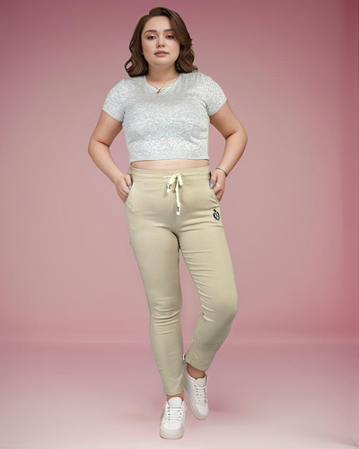Royalfashion Pantaloni din țesătură pentru femei PLUS SIZE