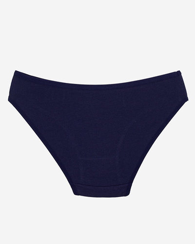 Slip dama, slip din bumbac bleumarin - Lenjerie intima