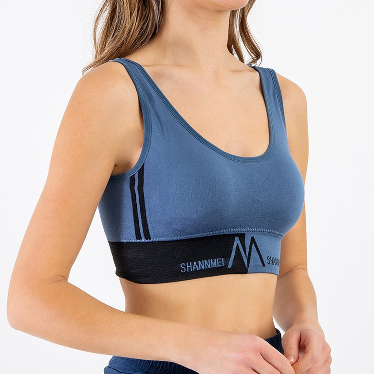 Sutien sport bleumarin cu inscripții - Lenjerie intimă