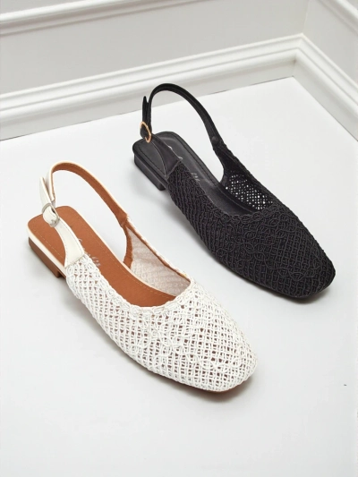 Royalfashion Sandalye dămsko s ku klaftă di-napoi Breeze Woven