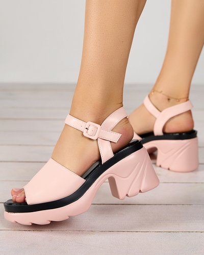 OUTLET Sandale de dama roz pe postul Cirota - Incaltaminte