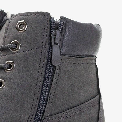 OUTLET Trappers gri închis Adeline - Încălțăminte