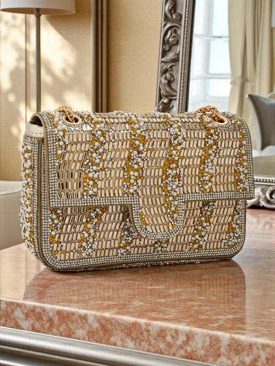 Geanta Aurie Elegancia Fiori