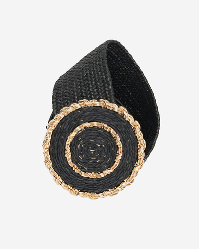 Cureaua Elastica Impletita Neagra Dama - Accesorii