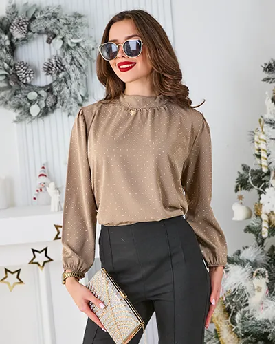 Royalfashion Cămașă pentru femei cu strasuri