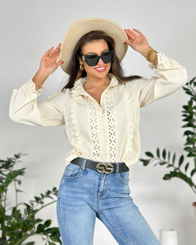 Royalfashion Cămașă din dantelă pentru femei