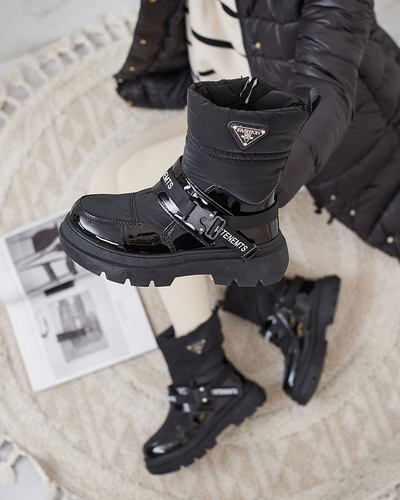 Royalfashion Cizme de zăpadă de damă în negru Fiellar