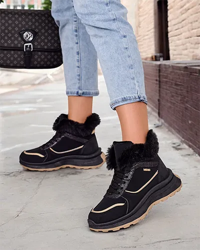 Royalfashion Adidași încălțați pentru femei cu blană Mofell