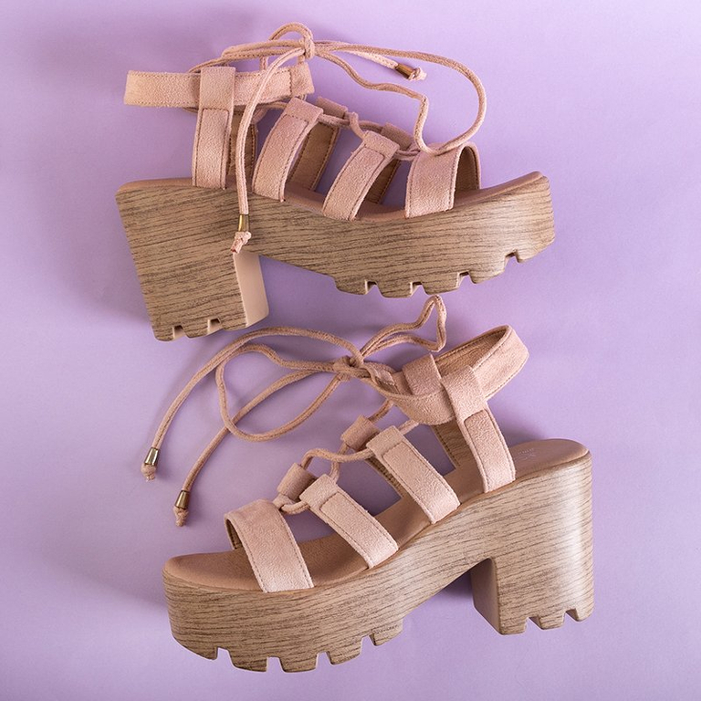 Sandale de culoare roz deschis pentru femei pe postul Tili - Încălțăminte