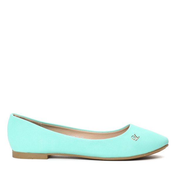 Turkusowe balerinki Paisleigh- Obuwie