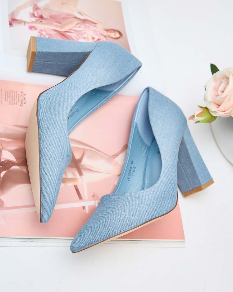 Royalfashion Pantofi cu toc stiletto pentru femei Jeansem