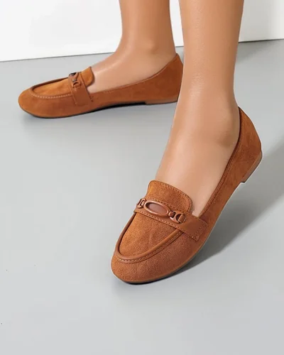 Mocasinii ecologici din suede Royalfashion pentru femei Zammei