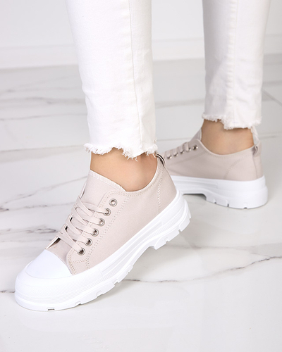 Adidasi gri dama pe talpa mai inalta Mytiko - Incaltaminte