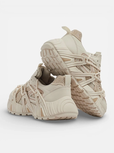 Sneakers Damă Aurora Bej Sintetici Sportivi de Vară