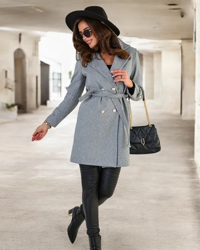 Royalfashion Palton Tiered pentru femei