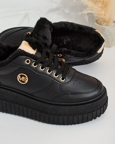 Royalfashion Adidași încălțați de damă cu blană Sofi