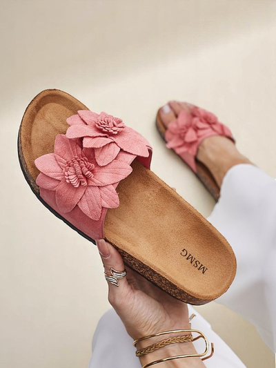 Sandale pentru femei Royalfashion cu flori Foules