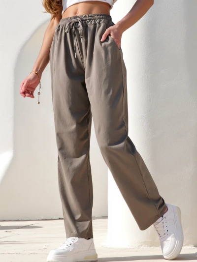 Pantaloni drepti pentru femei Royalfashion din bumbac