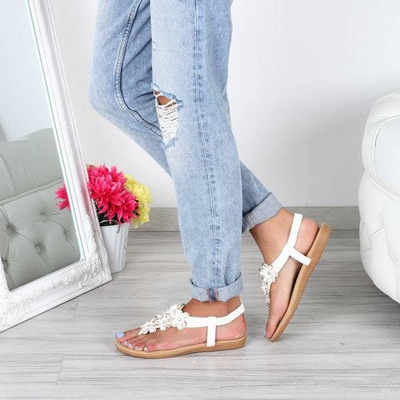 OUTLET Flip-flops albe Joslyn - Încălțăminte