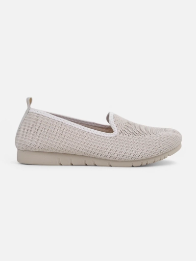 Moda Bella Pantofi Damă Bej cu Talpă Joasă