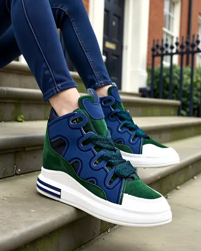 Royalfashion Pantofi sport înalți pentru femei cu talpă ascunsă Oblaffi