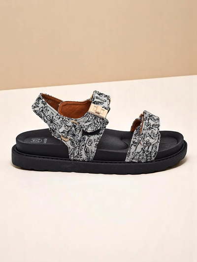 Royalfashion Sandale dama cu imprimeu Aloe