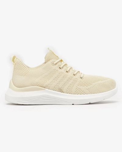 Pantofi sport din material textil pentru femei Cream Bofia - Încălțăminte