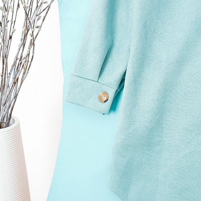 Geacă de cămașă oversize pentru damă ecologică de menta pentru femei - Îmbrăcăminte