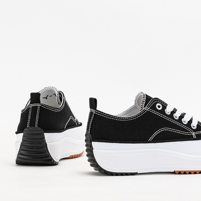 Tenisori de dama de culoare neagra pe platforma Trenicso - Incaltaminte