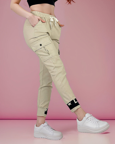 Royalfashion Pantaloni de luptă din țesătură pentru femei