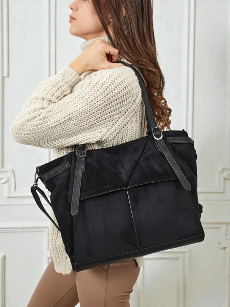 Geantă de damă shopper eco piele întoarsă Daville