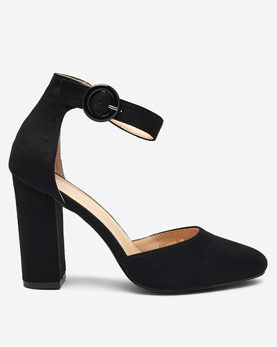 OUTLET Sandale de dama negre pe post Nastio - Incaltaminte