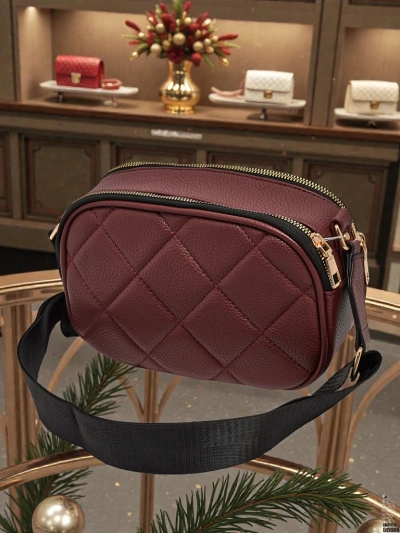 Geantă mică de damă matlasată din piele ecologică Connere