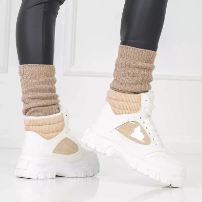 OUTLET Cizme de zapada sport dama crem Naiola - Incaltaminte