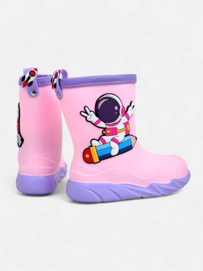 Cizme de ploaie pentru copii Royalfashion cu astronaut Cosmos