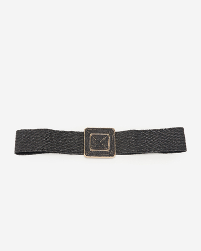 Cureaua Elastica Impletita Neagra Dama - Accesorii
