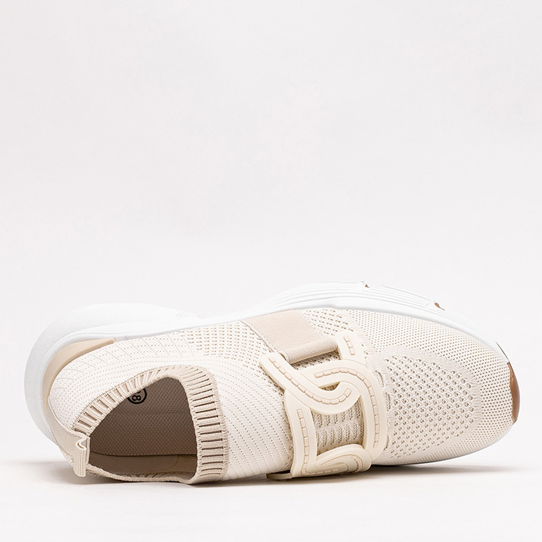 Pantofi sport slip-on dama bej Neristo - Incaltaminte