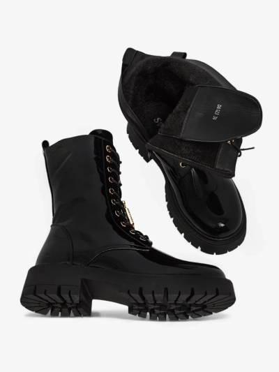 Botine Dama Luna Negre Piele Elegante de Toamna