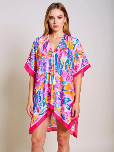 Pareo Selene Colore – tunica multicoloră Royalfashion cu decolteu în V