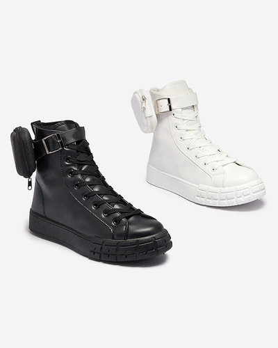 Pantofi sport de damă negri cu husă Efiffe- Footwear