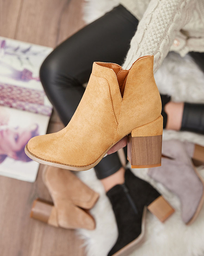 Royalfashion Cizme stiletto Ricteas pentru femei Camel