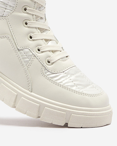 OUTLET Cremă cizme bagger neizolate pentru femei Qertera- Footwear