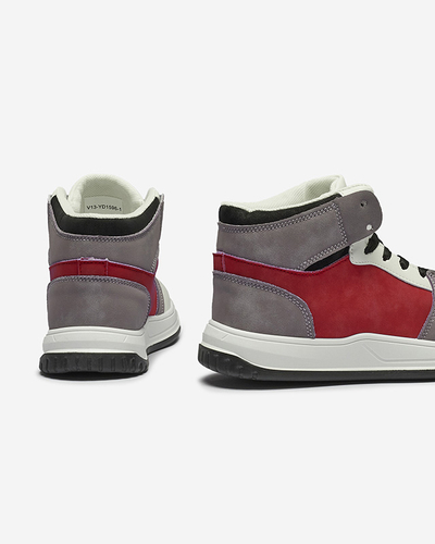 Adidași sport pentru femei, în alb și roșu Aopp- Footwear