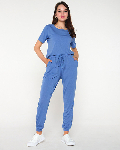 Set de trening sport albastru pentru damă - Îmbrăcăminte