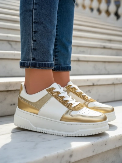 Bella Glamour Sneakers Dama Aurii