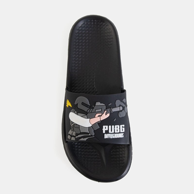 Papuci din cauciuc negru pentru femei - Încălțăminte